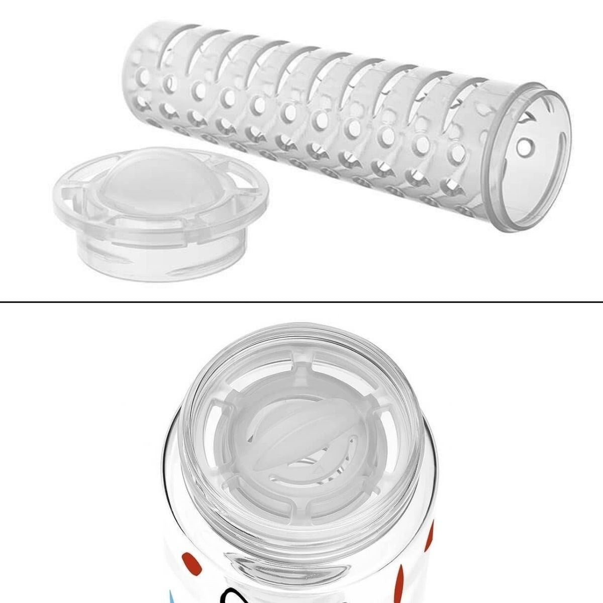 miorashop® Tutma Saplı Kilitli Kendiliğinden Süzgeçli Kolay Taşınabilir Detoks Sporcu Diyet Matarası