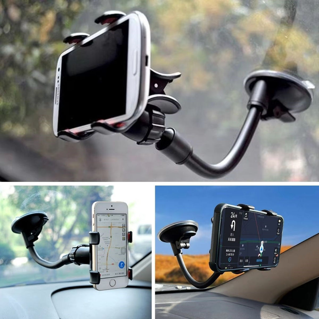 miorashop® Akrobat Cama Sabitlenen Güçlü Vakumlu 360 Derece Dönen Tüm Modellere Uyan Oto Telefon Tutucu