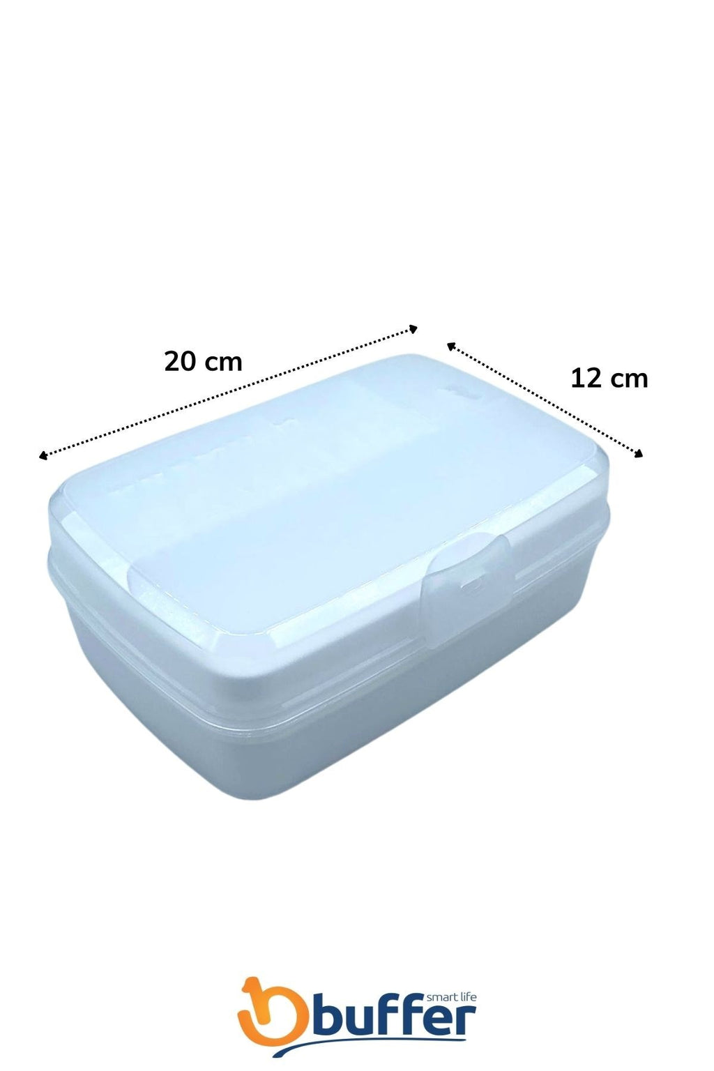 miorashop® 12 Bölmeli Çok Amaçlı Takı Toka Kutusu Dikiş Kutusu Kapaklı Organizer Kutusu Bölmeli Kutu
