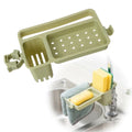 miorashop® Musluğa Takılan Sünger Havlu Askılı Sabun Hazneli mutfak Banyo Lavabo Düzenleyici Organizer