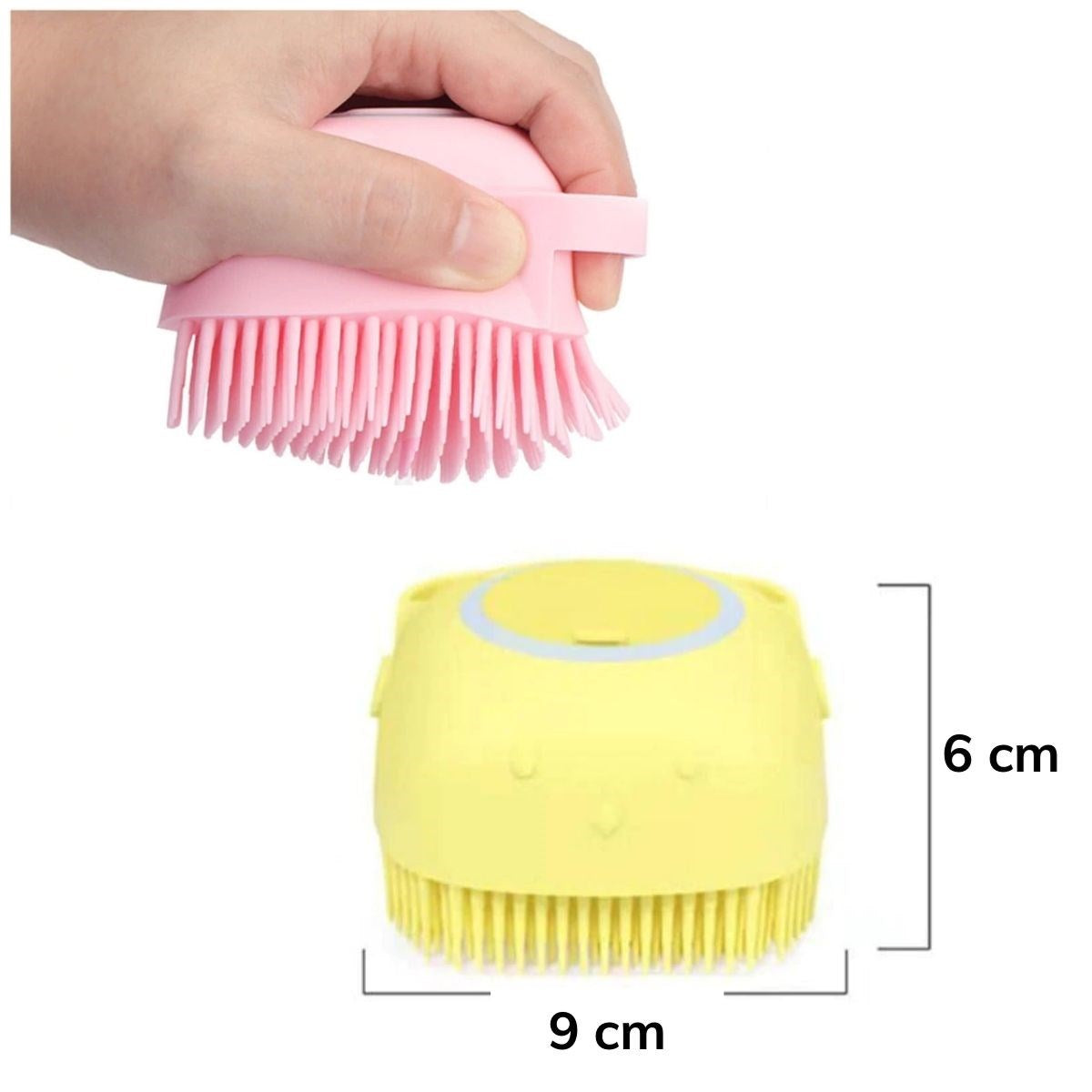 miorashop® Yumuşak Silikon Malzemeli Esnek Jel Hazneli Masaj Fonksiyonlu Etkili Banyo Duş Kese Lifi