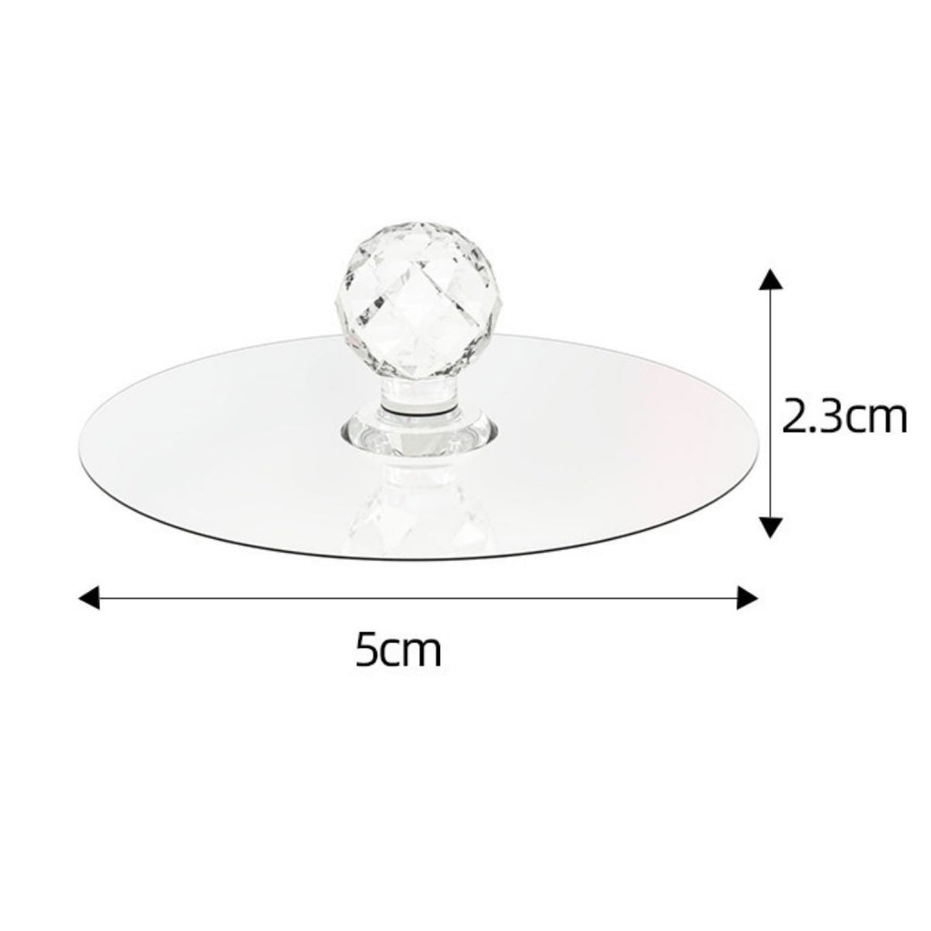miorashop® 2 Adet Kristal Kendiliğinden Güçlü Yapışkanlı Kulp Askısı Tutma Kolu