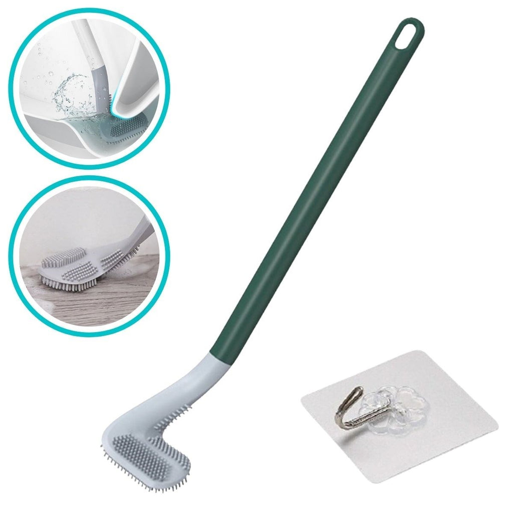 miorashop® Golf Tasarımlı Silikon WC Klozet Mutfak Temizlik Fırçası Kanca Hediyeli