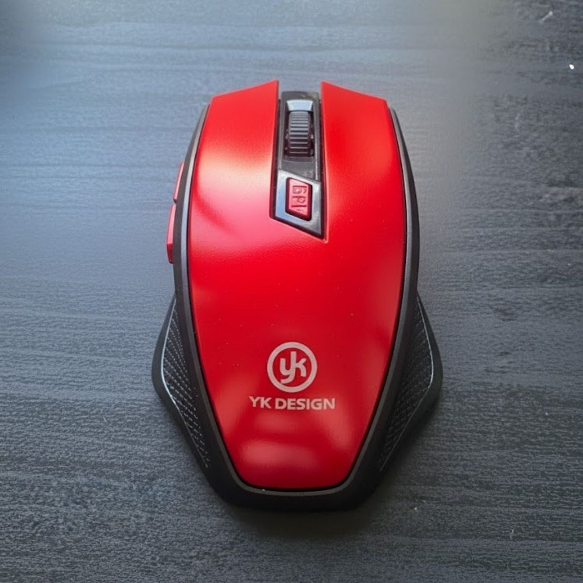 miorashop® Kırmızı Renkli Baş Parmak Destekli Ergonomik Sessiz Kablosuz Mouse – USB Alıcılı, Ofis ve Oyun İçin Konforlu Bilgisayar Faresi MS6300