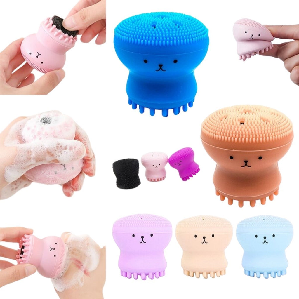 miorashop® Peeling Etkili Mini El Yüz Cilt Temizleme Fırçası Silikon Temizlenmesi Kolay  Siyah Nokta Gi