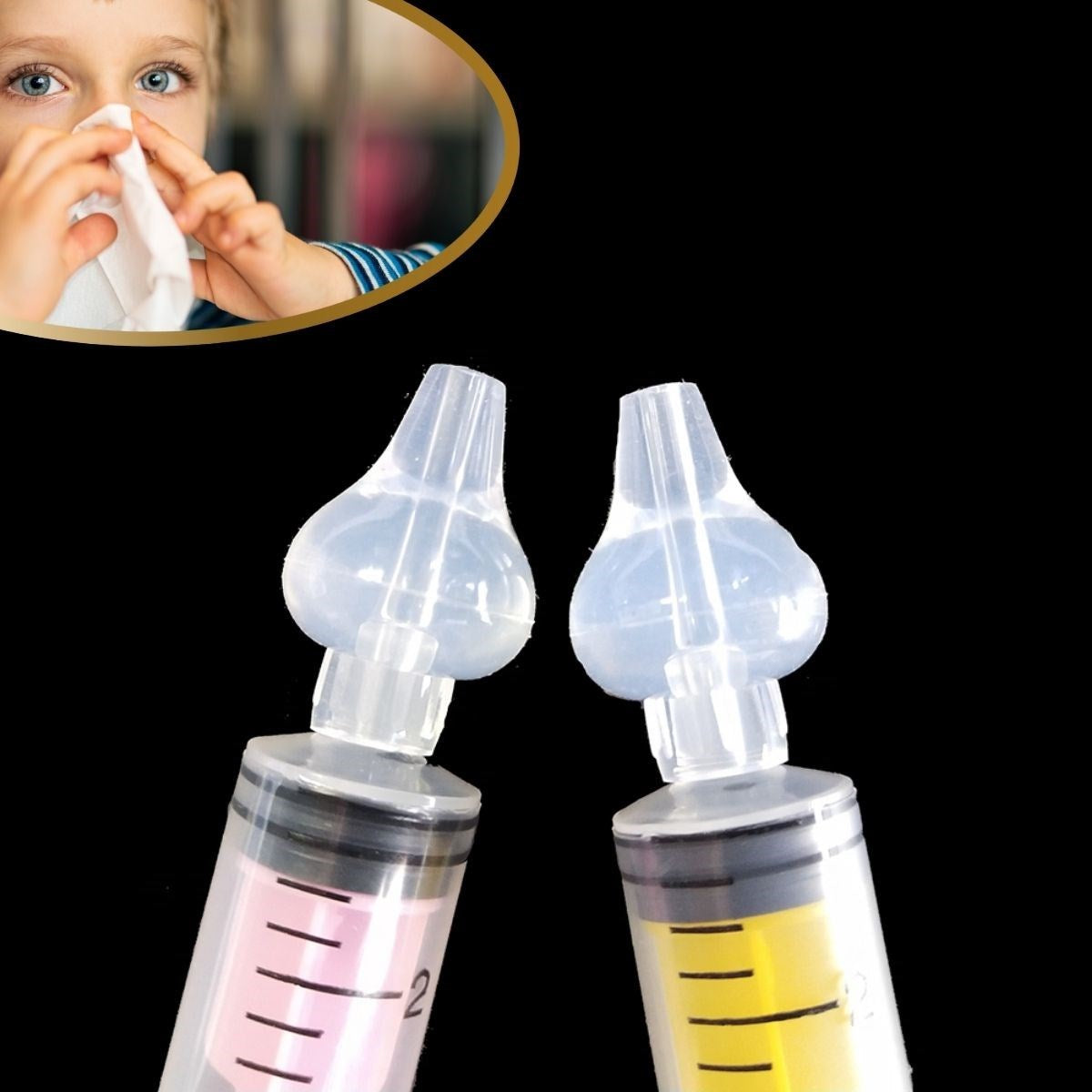 miorashop® Yeniden Kullanılabilir, Manuel Burun Temizleyici 10ml Kapasiteli Burun Açıcı Şırınga