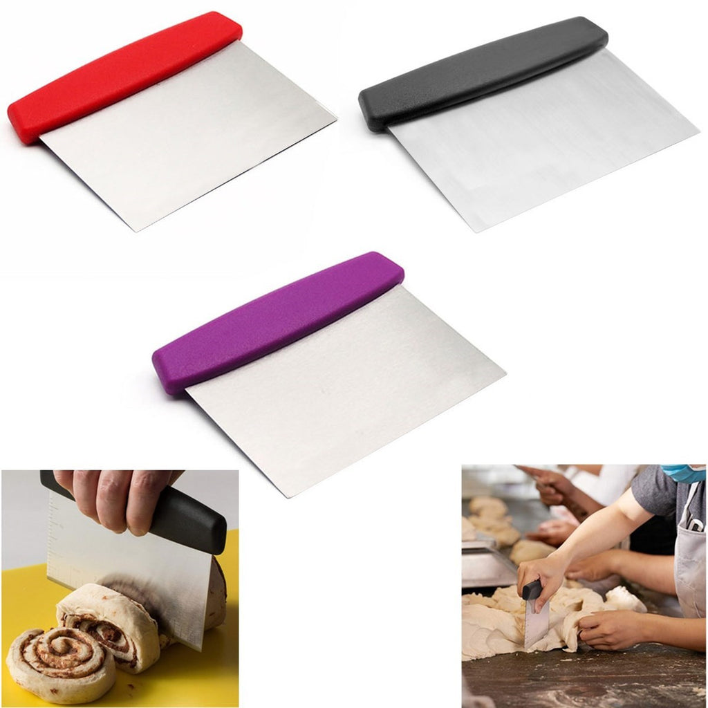 miorashop® Çelik Hamur Kesici Kazıyıcı Pasta Kek Dekorasyon Spatula Aleti