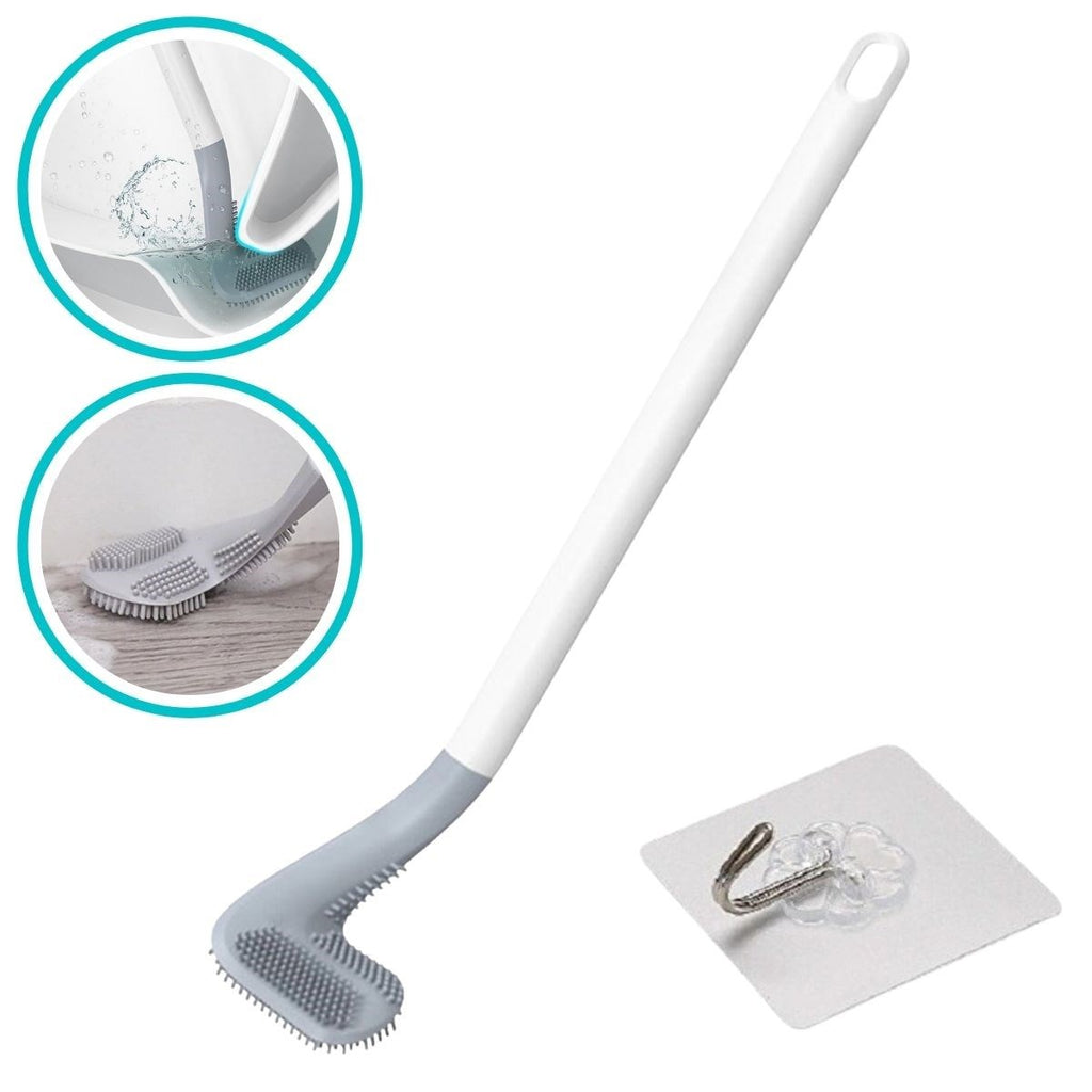 miorashop® Golf Tasarımlı Silikon WC Klozet Mutfak Temizlik Fırçası Kanca Hediyeli