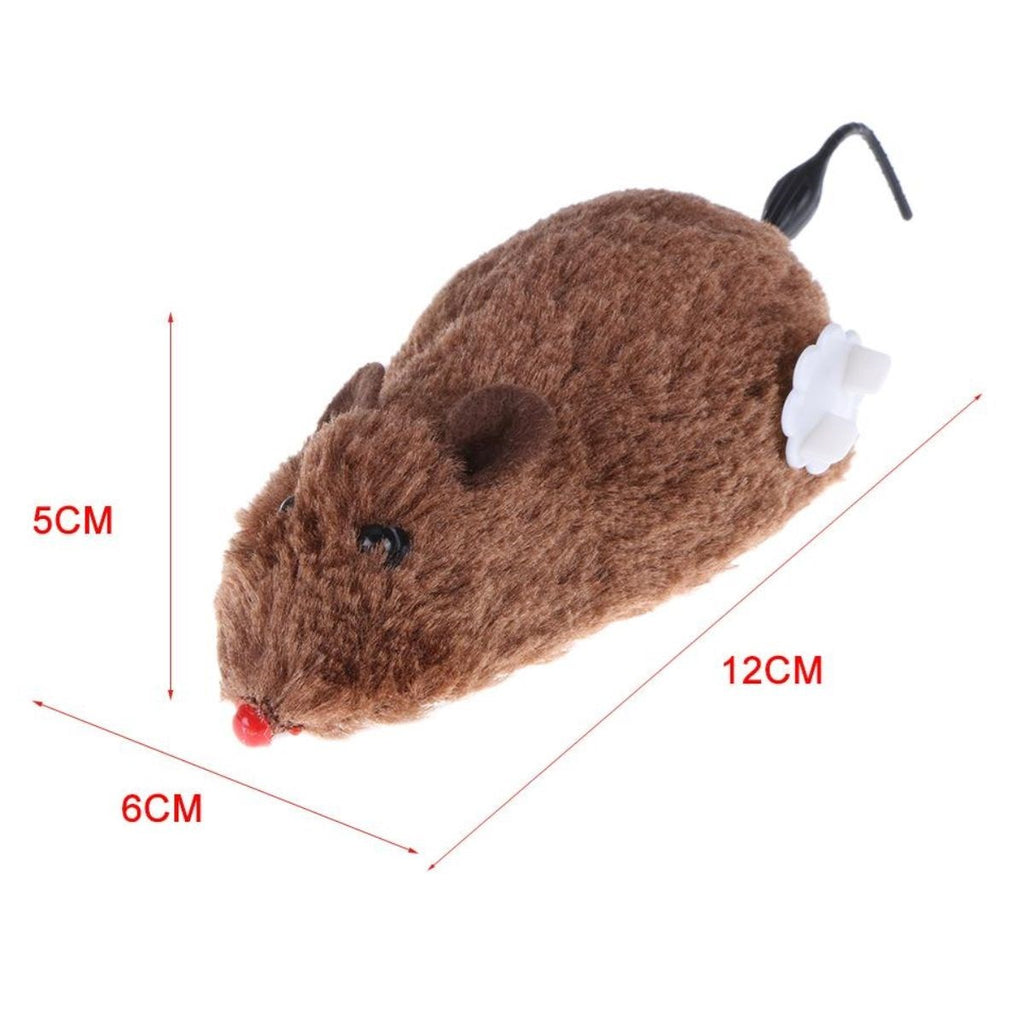 miorashop® Kurmalı Kedi Eğitim Oyuncağı Tüylü Peluş Fare Yakalama İnteraktif Sevimli Eğlenceli Oyuncak