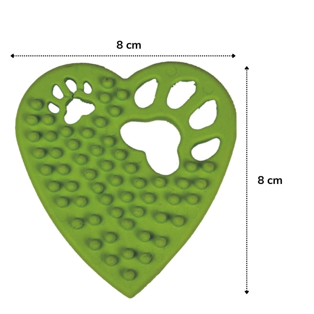 miorashop® Kalp Şekilli Tırtıklı Evcil Hayvanlar İçin Diş Kaşıma Çiğneme Oyuncağı