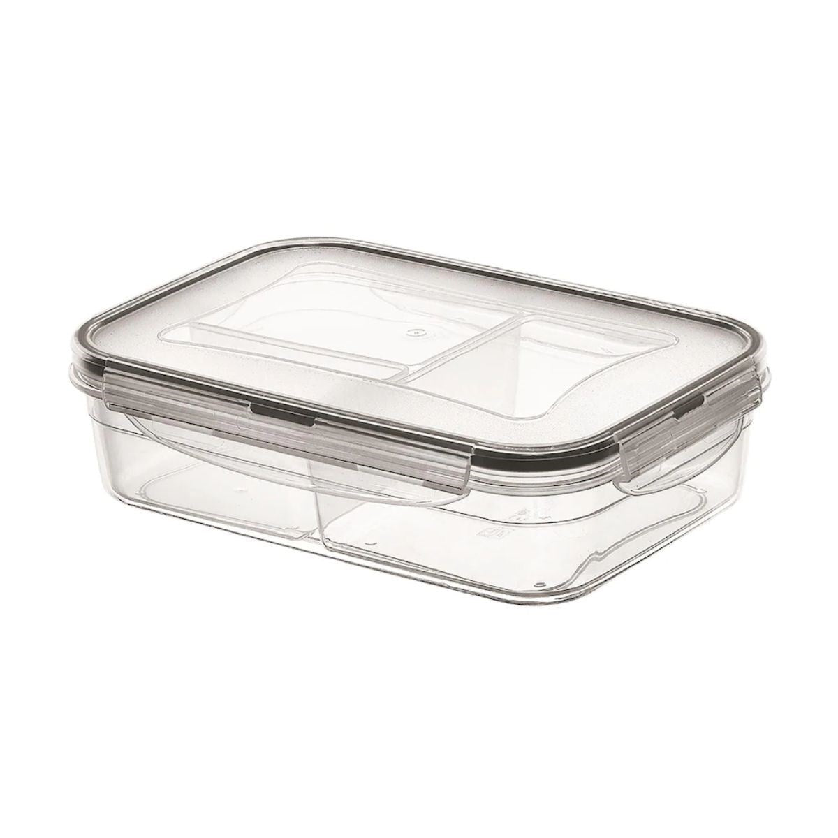 miorashop® 3 Bölmeli Kilitli Kapaklı 1 Litre Erzak Saklama Kabı LC-510