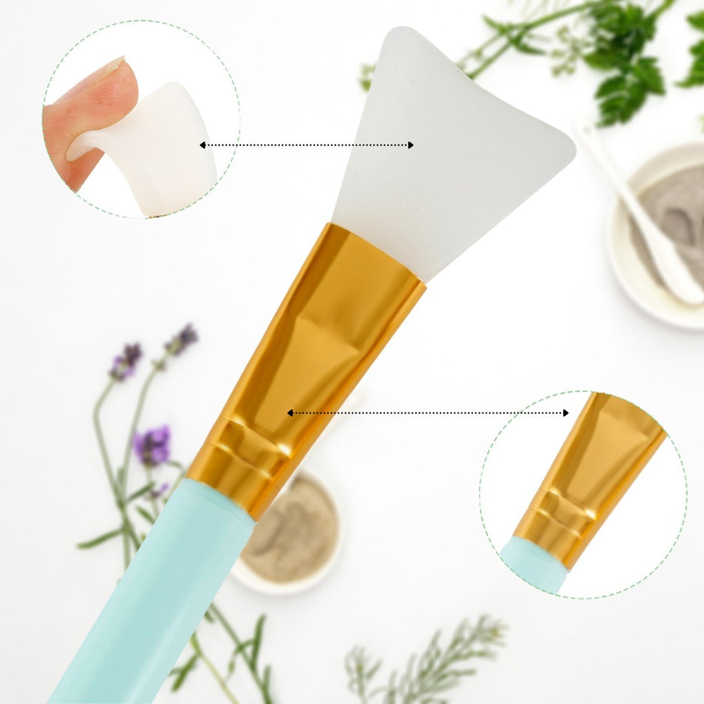 miorashop® 2li Silikon Temizlemesi Kolay Kullanılabilen Yüz Cilt Bakımı Maske Ve Krem Spatulası