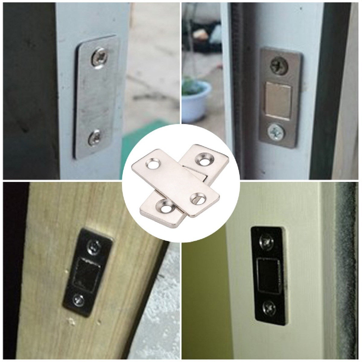 miorashop® 2 Çift Çok Amaçlı Kapı Kapak Dolap Çekmece Mobilya Durdurucu Kapatıcı Mıknatıslar