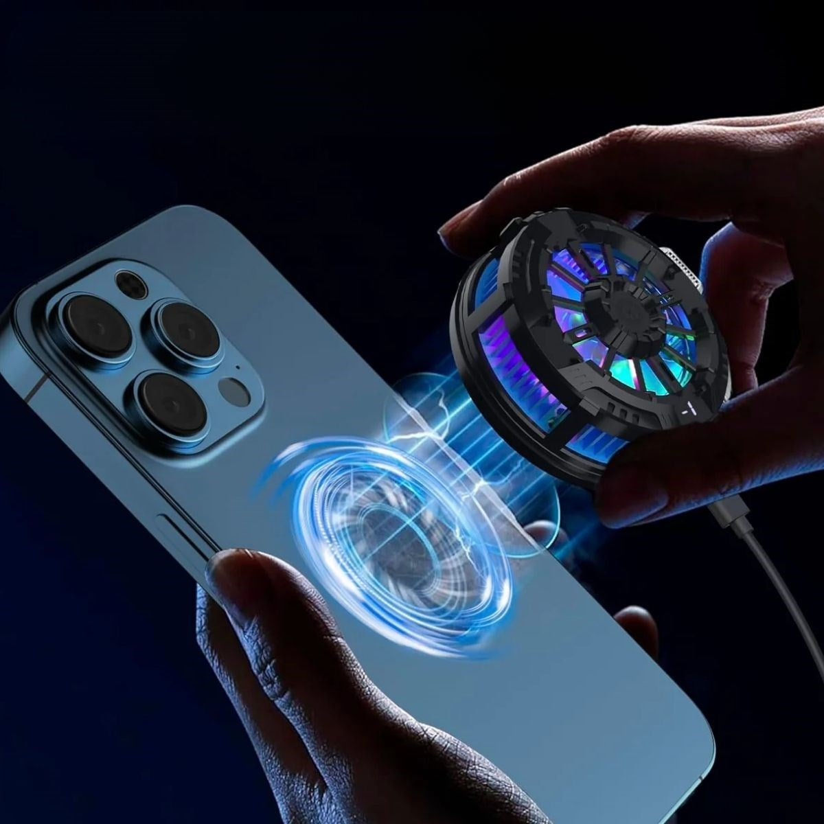 miorashop® Manyetik Telefon ve Tablet Soğutucu – Güçlü Sessiz Fanlı, Hızlı Isı Dağıtıcı Mobil Cihaz Soğutma Aparatı S25 Radiator