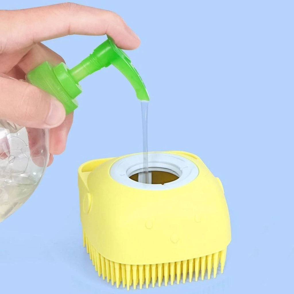 miorashop® Yumuşak Silikon Malzemeli Esnek Jel Hazneli Masaj Fonksiyonlu Etkili Banyo Duş Kese Lifi