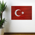 miorashop® Dalgalanma Efektli Manyetik Duvar Stickerı Türk Bayrağı 75 x 50 cm