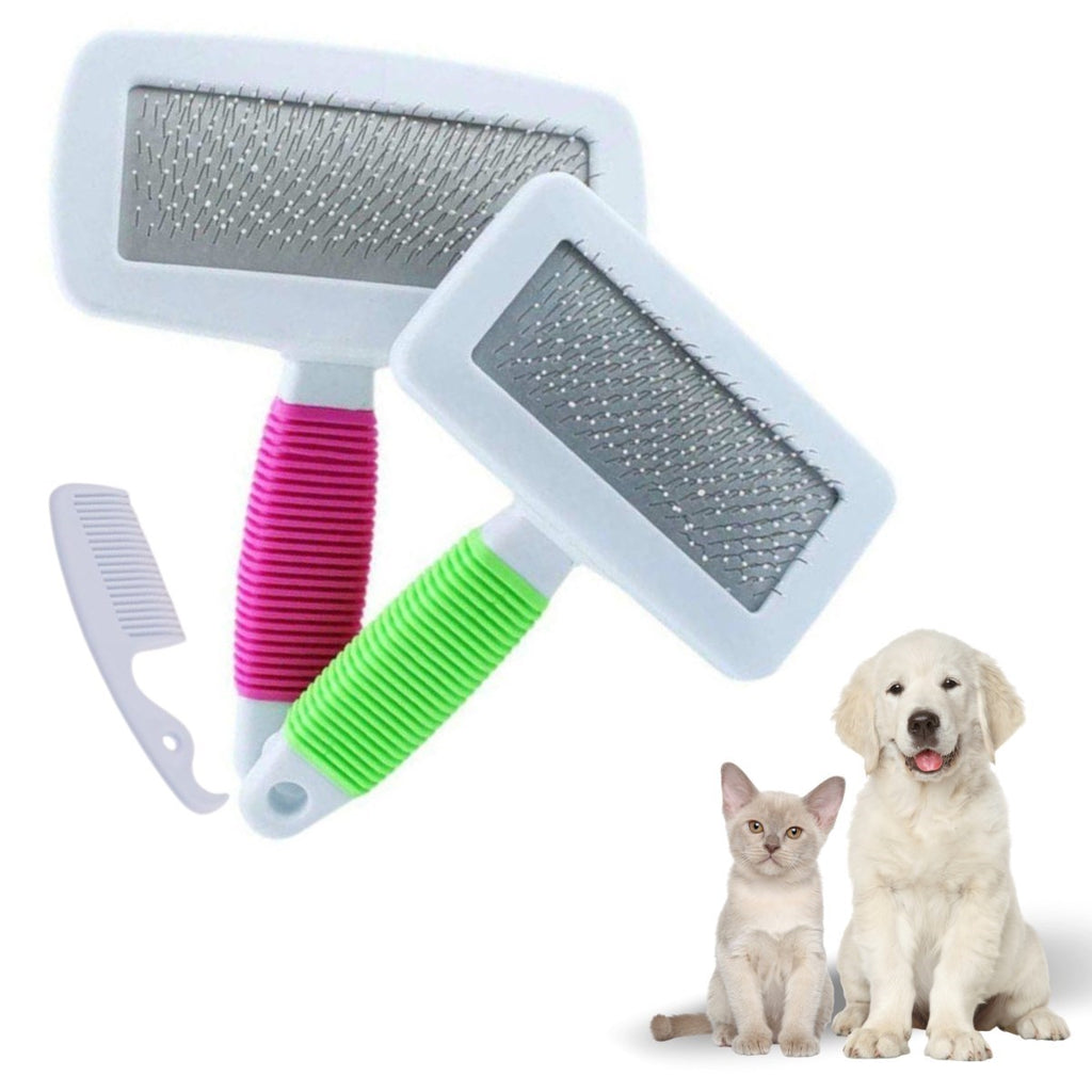 miorashop® Kedi Köpek Telli Küçük Boy Tüy Bakım Seti Evcil Hayvan Tarama Fırçası