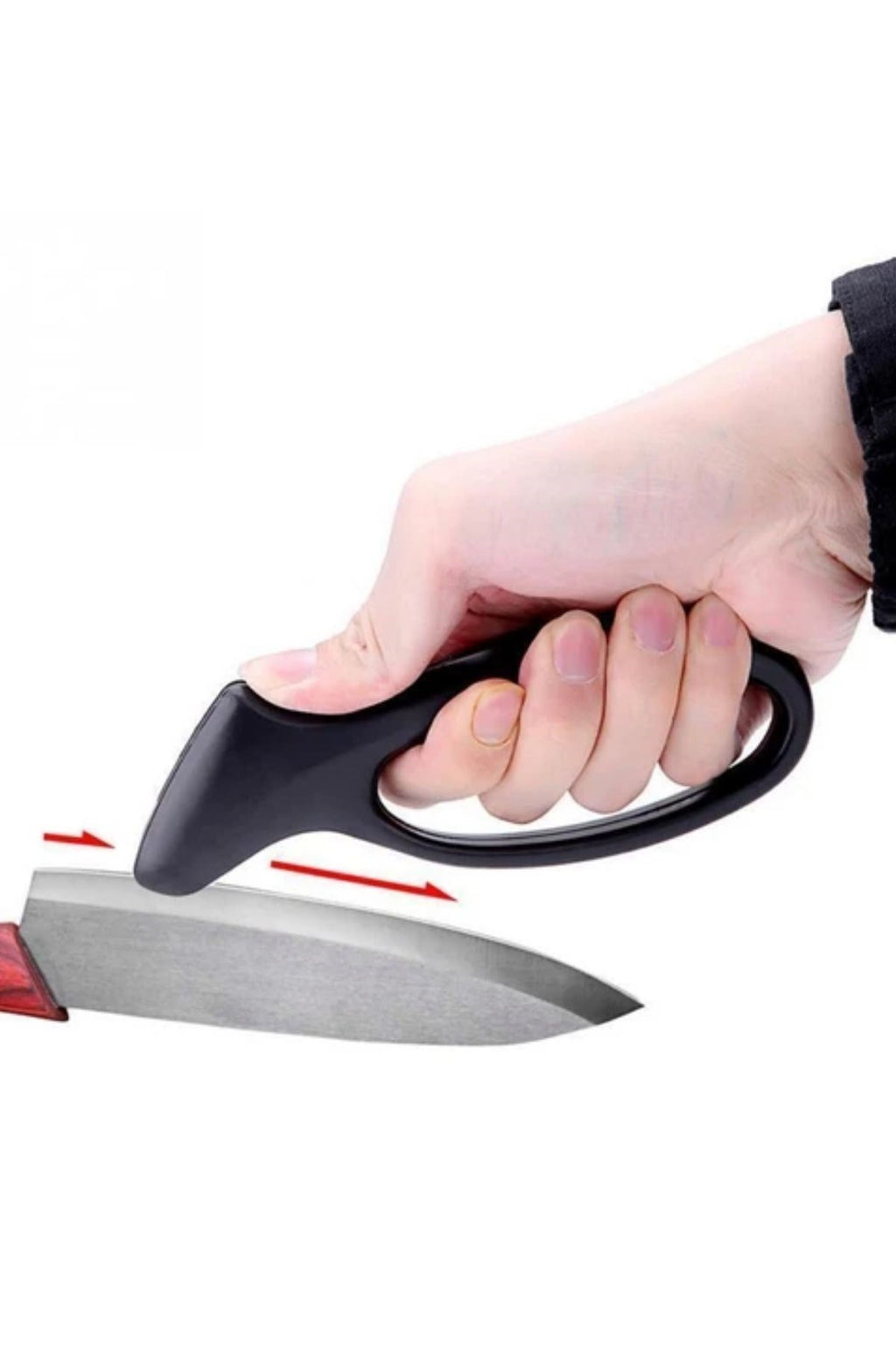 miorashop® Kolay Tutuş Saplı Paslanmaz Çelik Manuel Bıçak Bileme Aleti