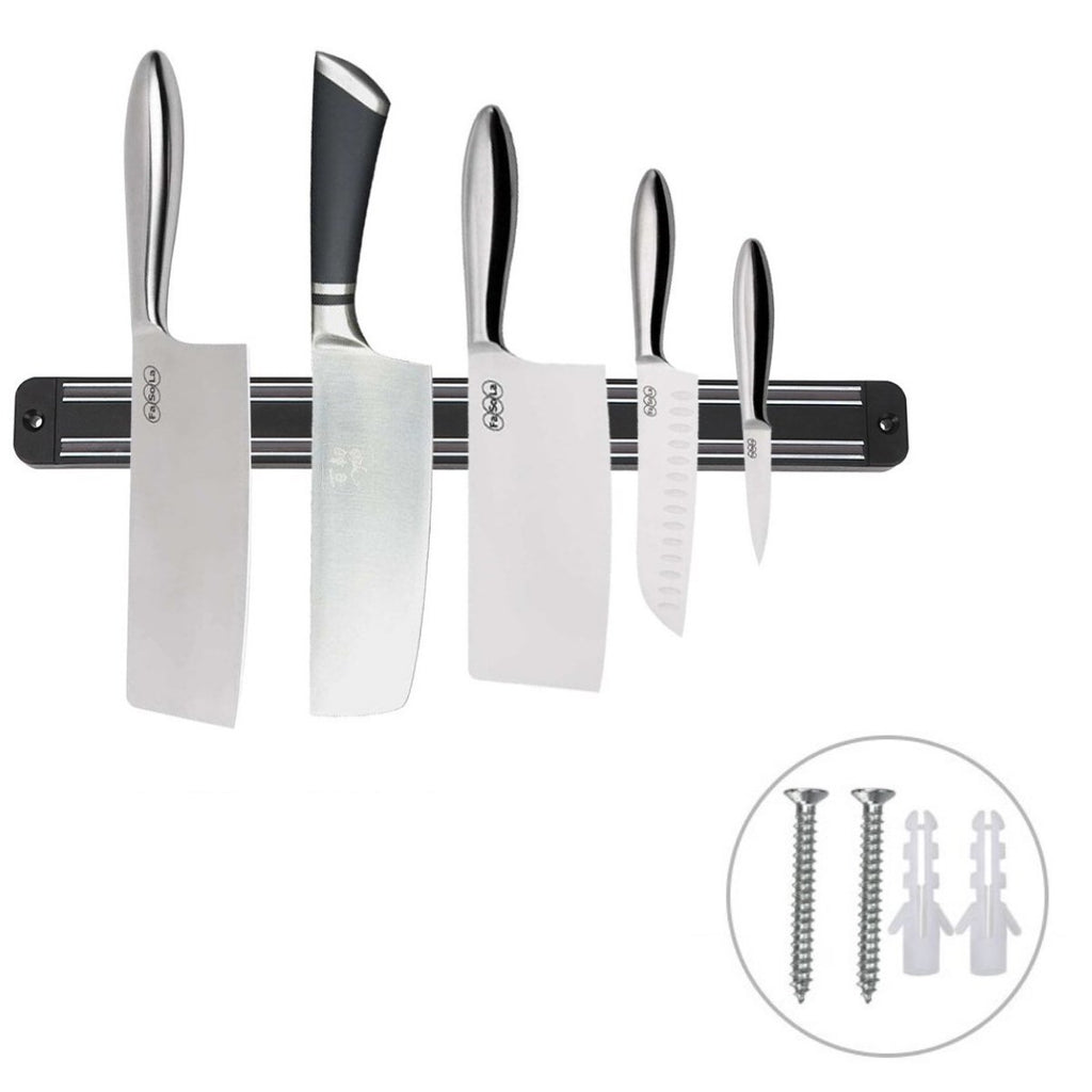 miorashop® Mıknatıslı Paslanmaz Duvar Bıçak Askısı Standı 33 Cm  Aparat