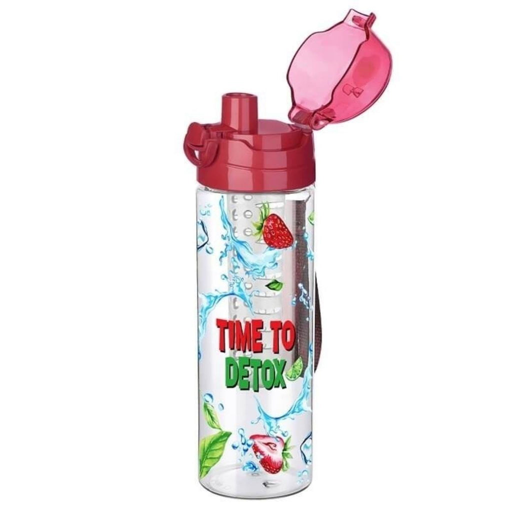 miorashop® Tutma Saplı Kilitli Kendiliğinden Süzgeçli Kolay Taşınabilir Detoks Sporcu Diyet Matarası