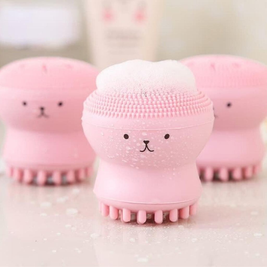 miorashop® Peeling Etkili Mini El Yüz Cilt Temizleme Fırçası Silikon Temizlenmesi Kolay  Siyah Nokta Gi