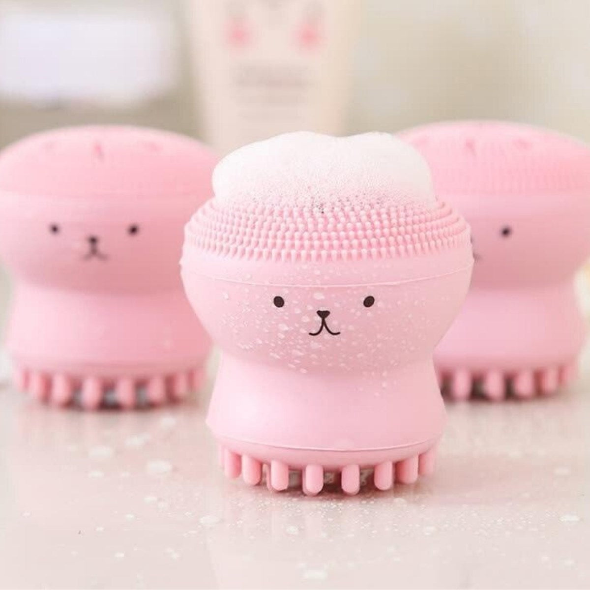 miorashop® Peeling Etkili Mini El Yüz Cilt Temizleme Fırçası Silikon Temizlenmesi Kolay  Siyah Nokta Gi