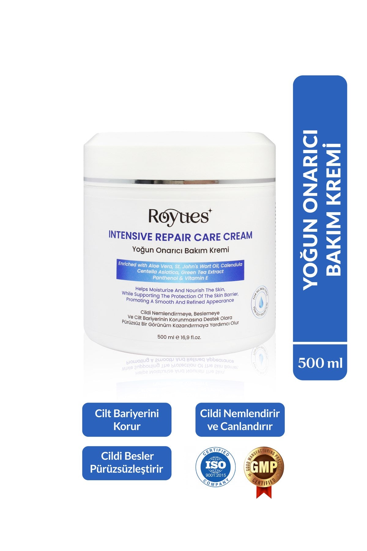 Cica Krem - Yoğun Nemlendirici ve Onarıcı Cilt Bakım Kremi Intensive Repair Care 500ml