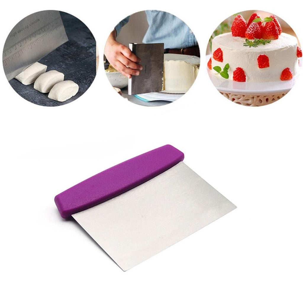 miorashop® Çelik Hamur Kesici Kazıyıcı Pasta Kek Dekorasyon Spatula Aleti