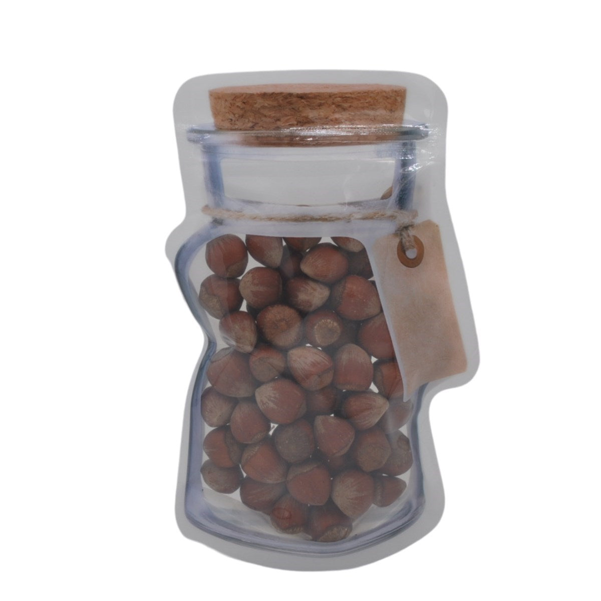 miorashop® Kavanoz Görünümlü Kilitli Poşet Çıtçıtlı ve Pratik Torba 4 Adet