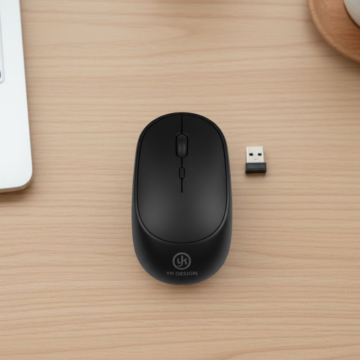 miorashop® Siyah Renkli Ergonomik Sessiz Kablosuz Mouse – USB Alıcılı, Ofis ve Oyun İçin Konforlu Bilgisayar Faresi MS6310