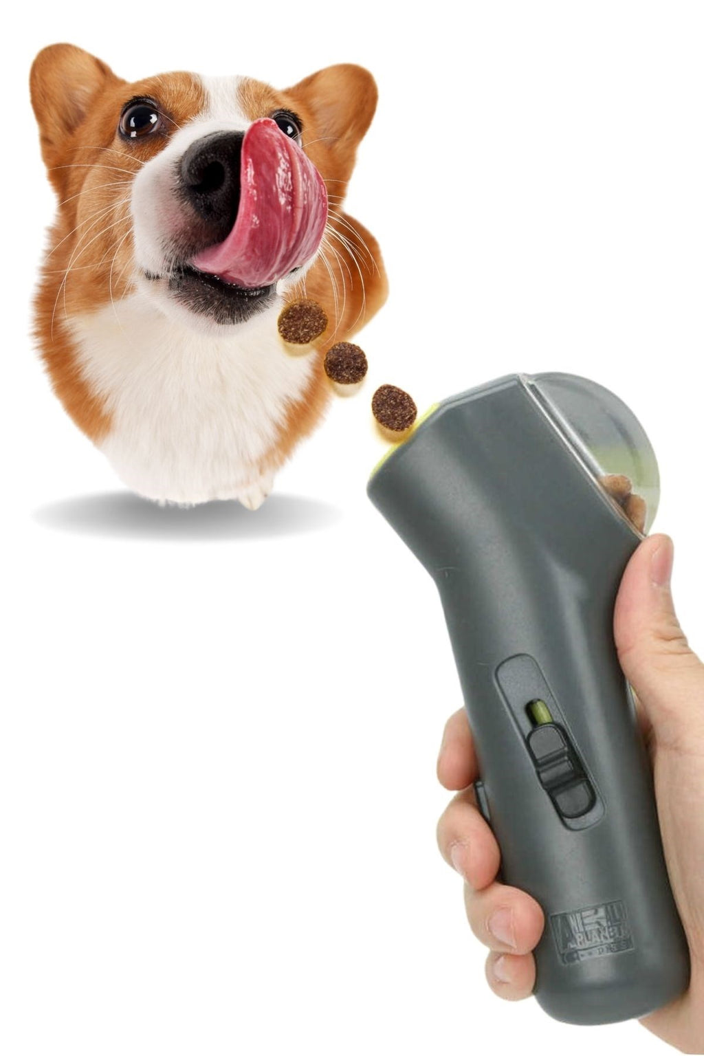 miorashop® Kedi ve Köpekler İçin Hazneli Mama Fırlatma Oyuncağı Yem Atıcı Aparat