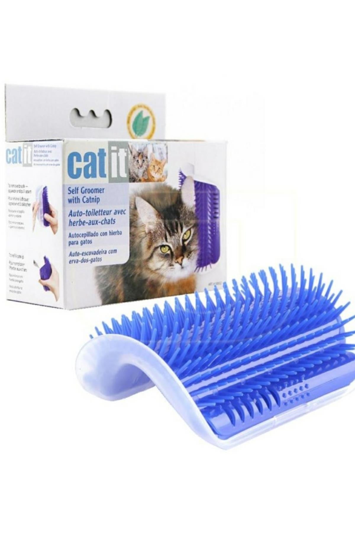 miorashop®  Pratik Kedi Tüyü Kaşıma Ve Tarama Aparatı Duvara Monte Kaşıma Aleti