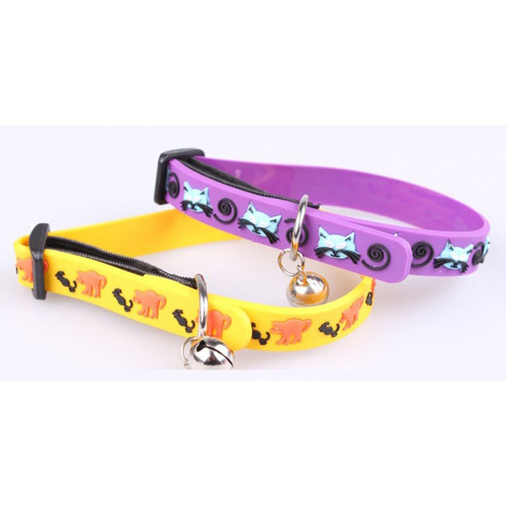 miorashop® Çıngıraklı Zilli Sevimli Renkli Slikon Kedi Köpek Boyun Tasması