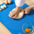 miorashop® 40*50 cm Silikon Ölçekli Kullanımı Kolay Hamur Açma Matı Ekmek Mantı Makarna Hamuru Yoğurma