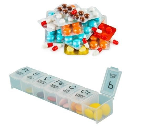 miorashop® Haftalık Günlük İlaç Saklama Kutusu 7 Günlük İlaç  Saklama Kabı