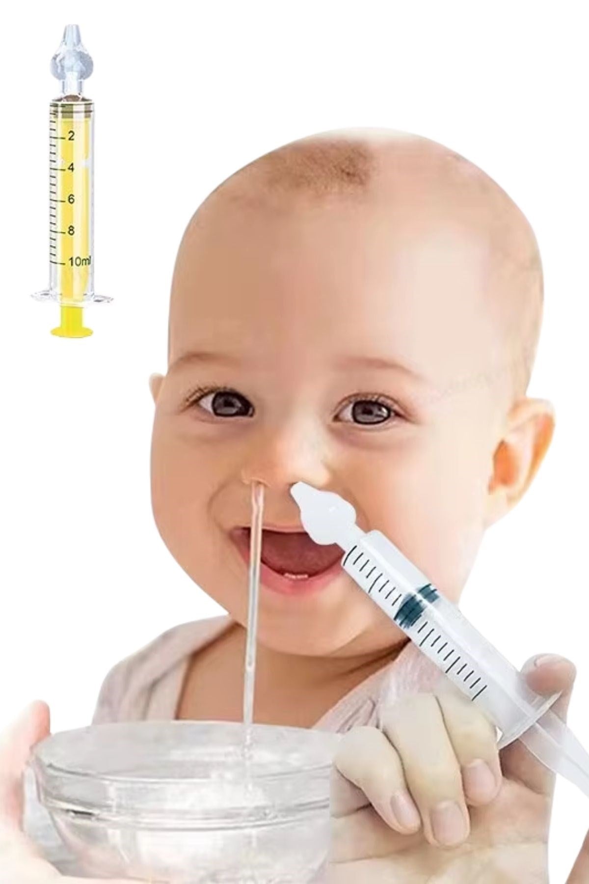 miorashop® Yeniden Kullanılabilir, Manuel Burun Temizleyici 10ml Kapasiteli Burun Açıcı Şırınga