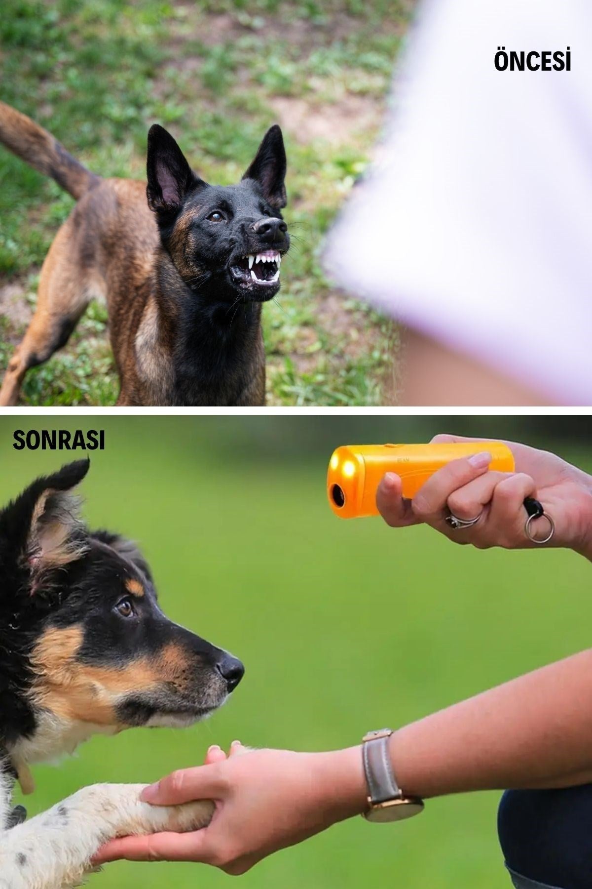 miorashop® Ultrasonik Köpeksavar Köpek Kovucu Köpek Kornası Eğitim Cihazı