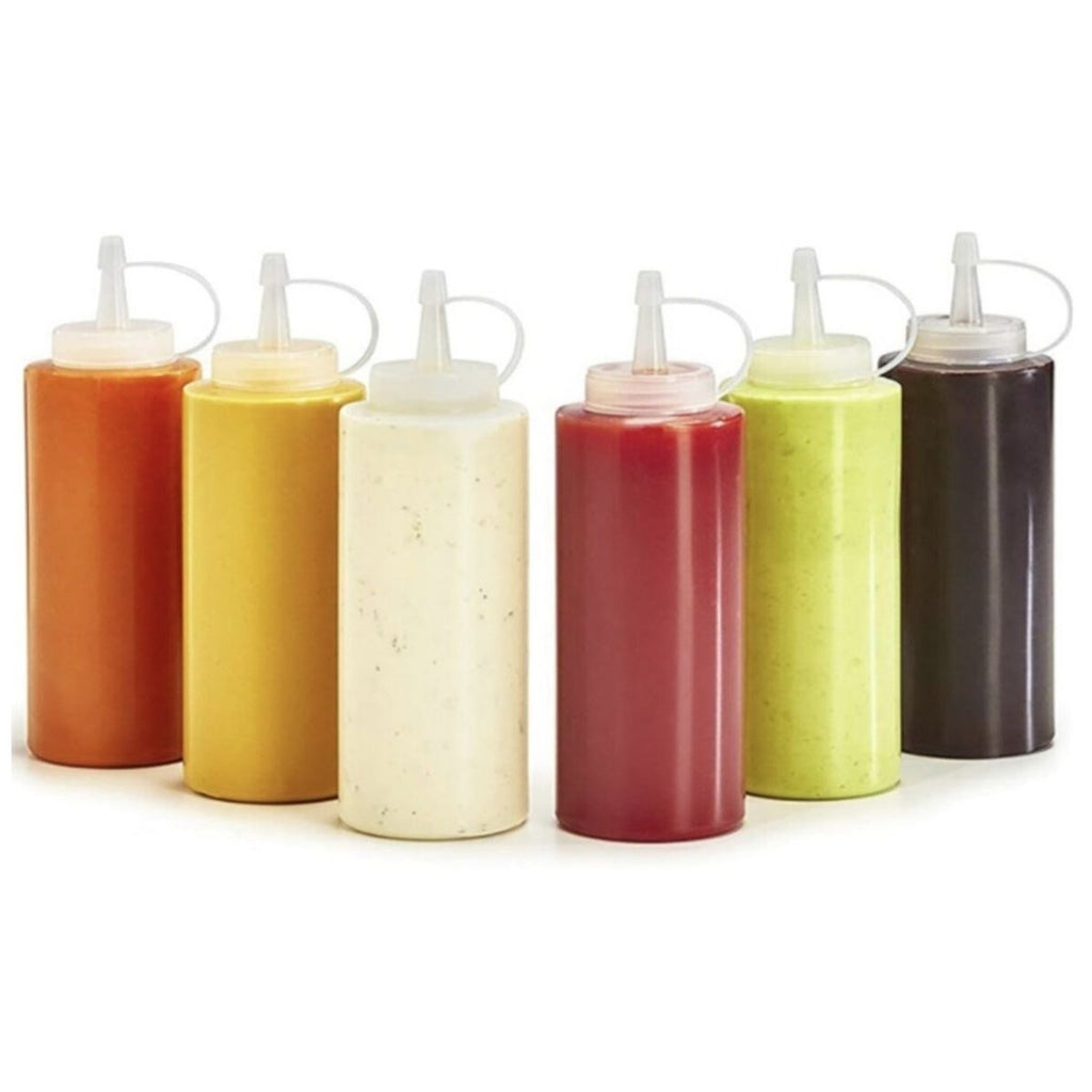 miorashop® Şeffaf Kapaklı Sızdırmaz Yağlık Sosluk Şişesi Plastik Yağdanlık 400 ml AP-9028
