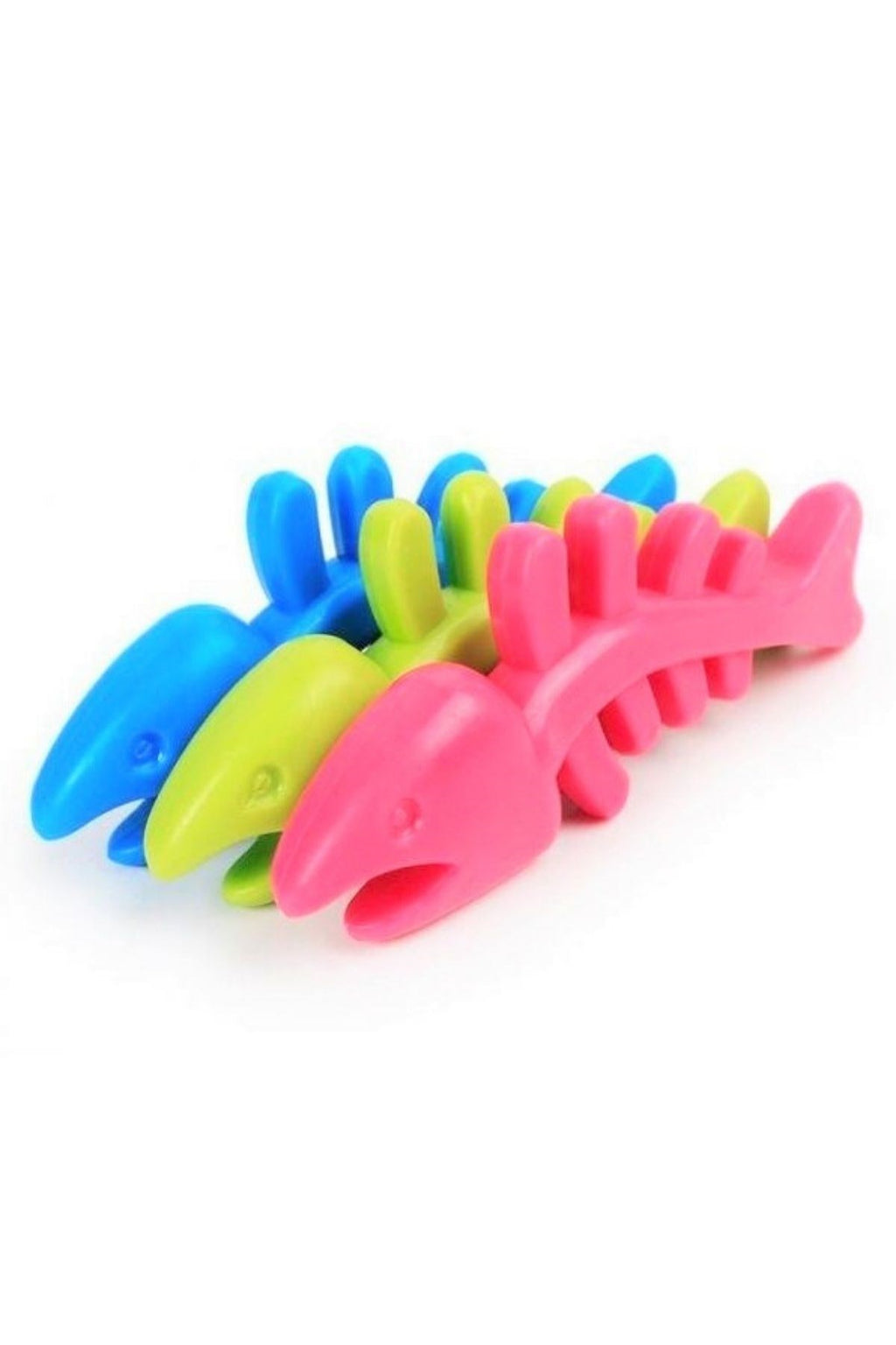 miorashop® Balık Kemiği İskelet Şekilli Renkli Plastik Kedi Oyuncağı