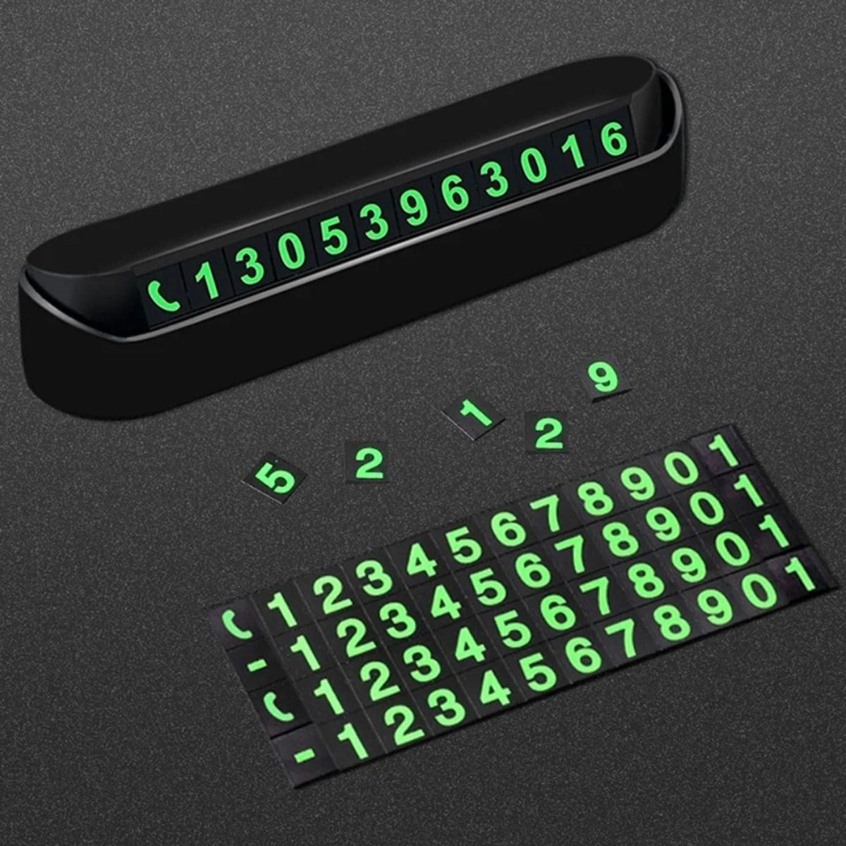 miorashop® Pratik Fosforlu Telefon Numarası Yamzak İçin Araç İçi Oto Numaratör Numaralık