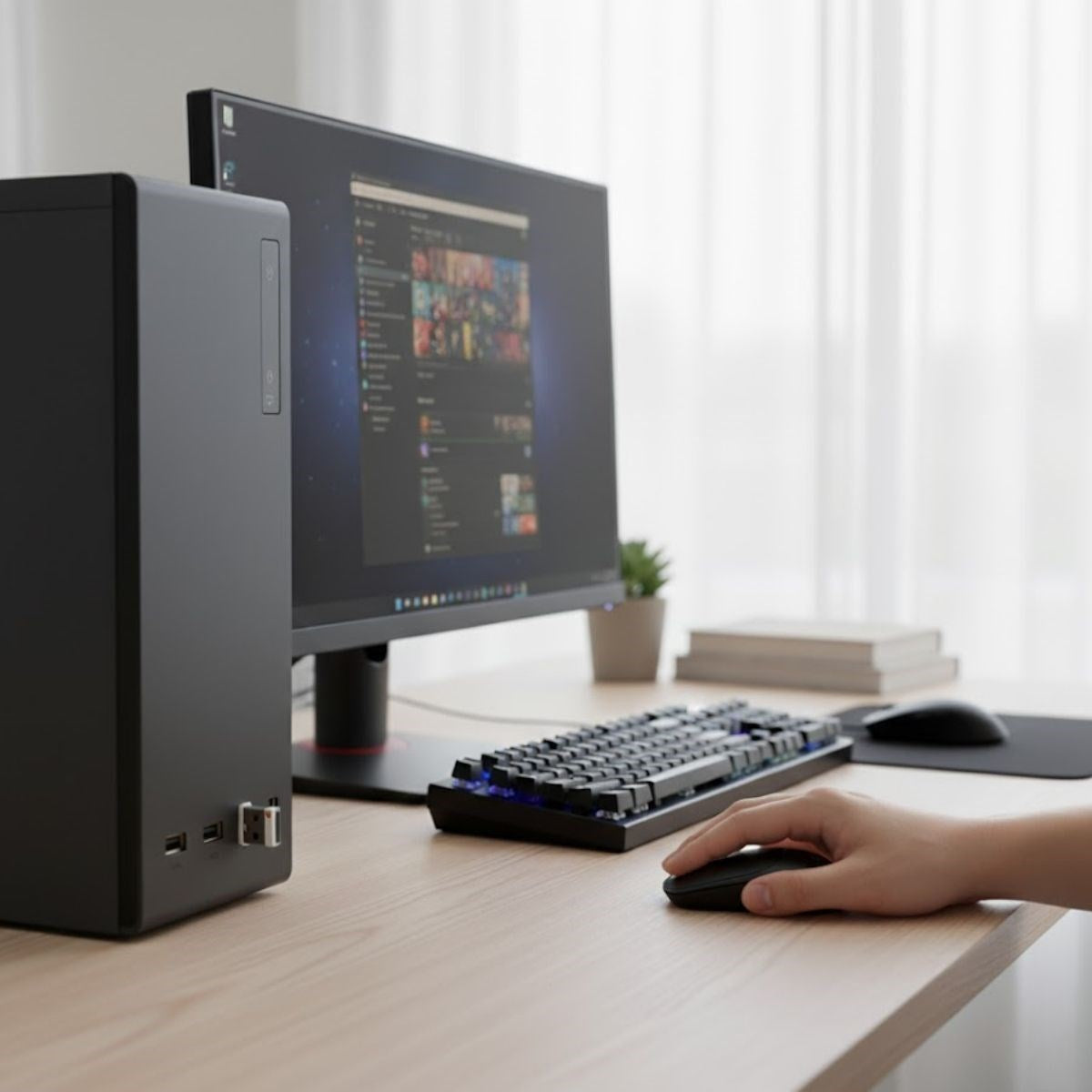 miorashop® Siyah Renkli Ergonomik Sessiz Kablosuz Mouse – USB Alıcılı, Ofis ve Oyun İçin Konforlu Bilgisayar Faresi MS6310