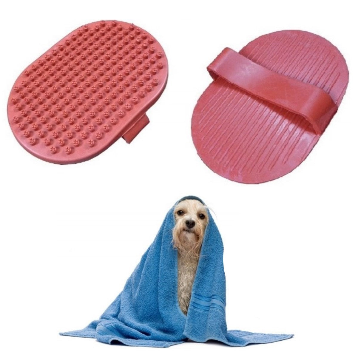 miorashop® Ergonomik Masajlı Evcil Hayvan Kedi Köpek Yıkama Fırçası Aparatı