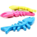 miorashop® Balık Kemiği İskelet Şekilli Renkli Plastik Kedi Oyuncağı