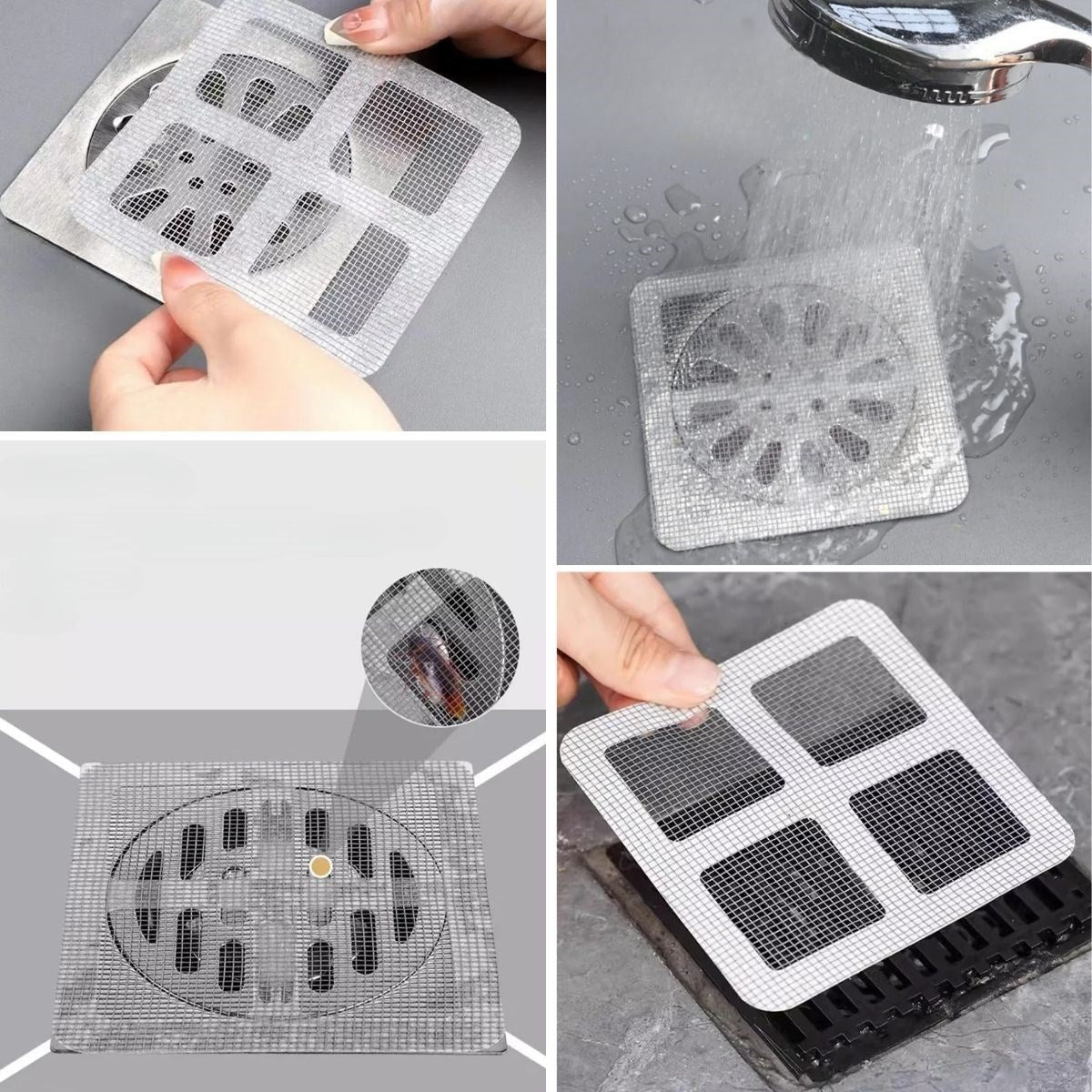 miorashop® 10'lu Banyo ve Mutfak Lavabo Koku Önleyici ve Haşere Böcek Önleyici Gider Filtresi