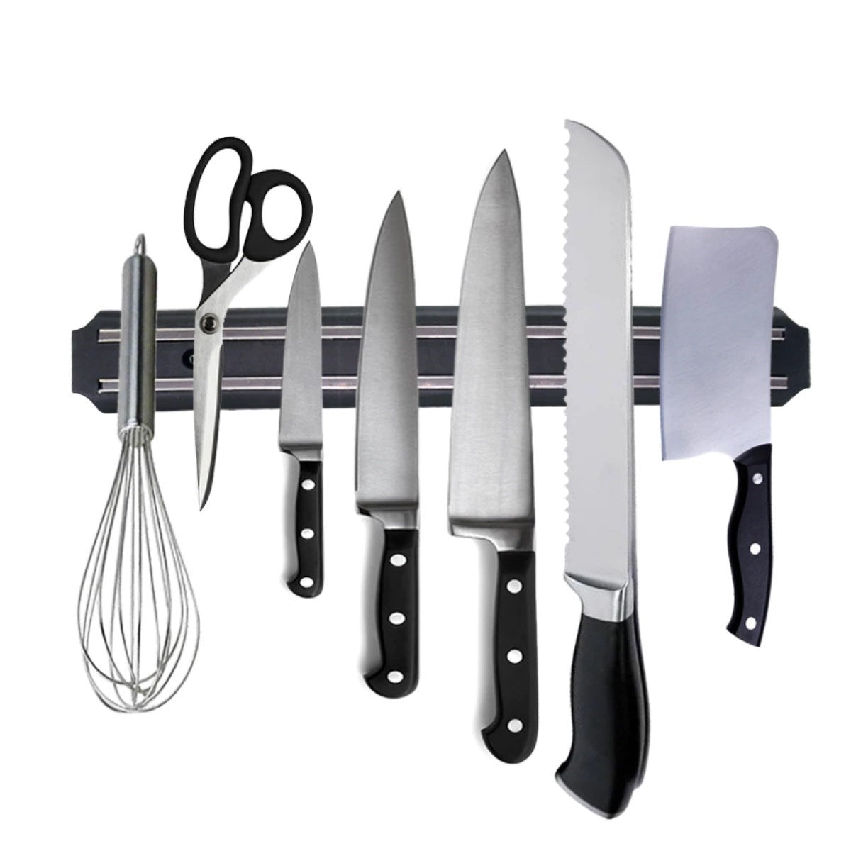 miorashop® Mıknatıslı Paslanmaz Duvar Bıçak Askısı Standı 33 Cm  Aparat