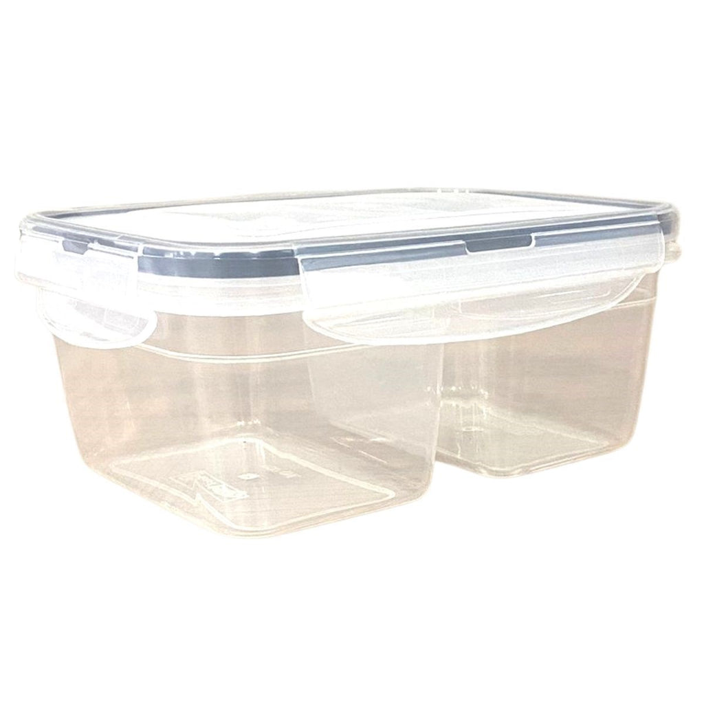 miorashop® 2 Bölmeli 0,45+0,45 Litre Kilitli Kapaklı Erzak Saklama Kabı LC-524