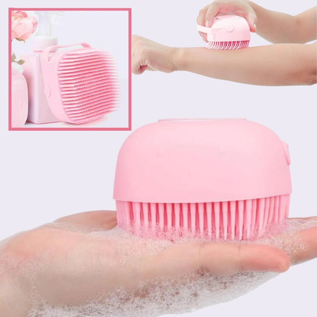 miorashop® Yumuşak Silikon Malzemeli Esnek Jel Hazneli Masaj Fonksiyonlu Etkili Banyo Duş Kese Lifi
