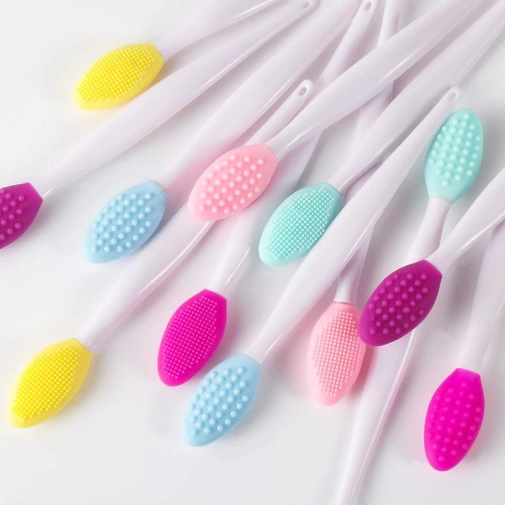 miorashop® 2 Adet Dudak Fırçası Peeling Etkili Gözenek  Siyah Nokta Temizleyici Akne Giderici Çift Yönl