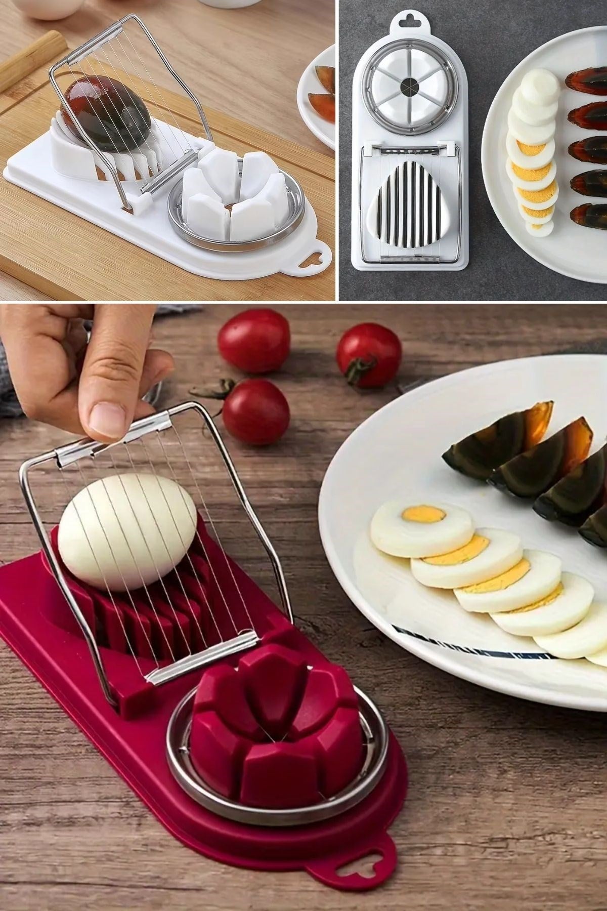 miorashop® Çok Fonksiyonlu Eşit Yumurta ,Meyve Dilimleyici Kesici Aparat