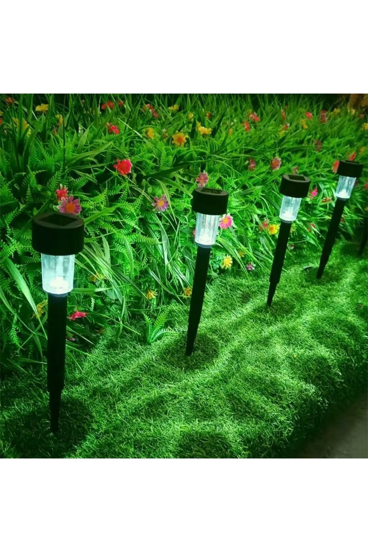 10'lu Günes Enerjili Led Bahçe  Lambasi- Solar Aydinlatma